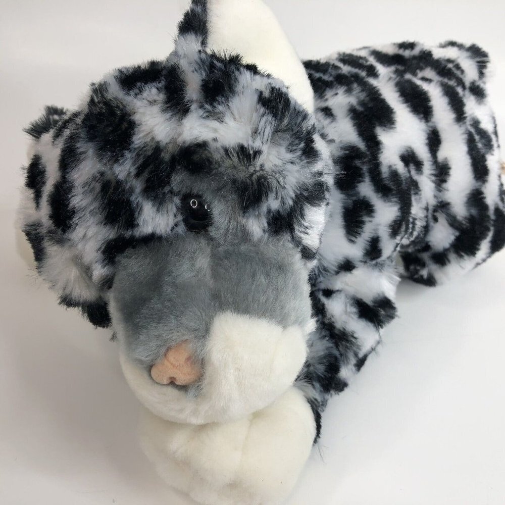 Dan Dee Collectors Choice Snow Leopard 12" Plush Realistic Stuffed Animal Toy